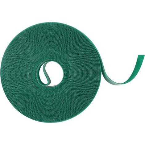 20M Attaches de Jardin pour Plantes, 12mm Liens de Plantes Bande de Fixation Réutilisable,Attache pour Plantes grimpantes - Vert Foncé (1/5)