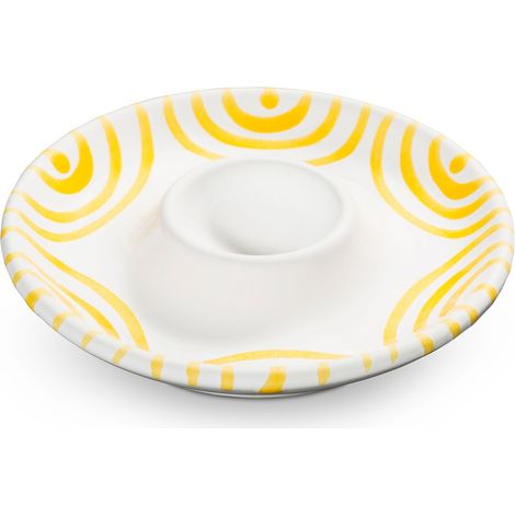 Gmundner Keramik Jaune flammé, Coquetier (Ø 12 cm) (1/2)