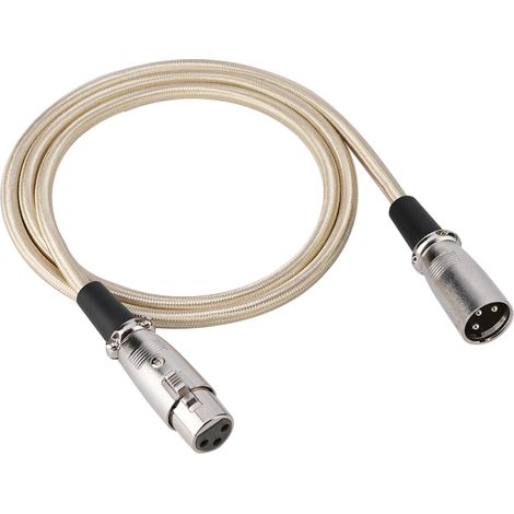 Câble Microphone XLR Mâle vers Femelle 3 Broches 1 Mètre / 3.3 Pieds Audio