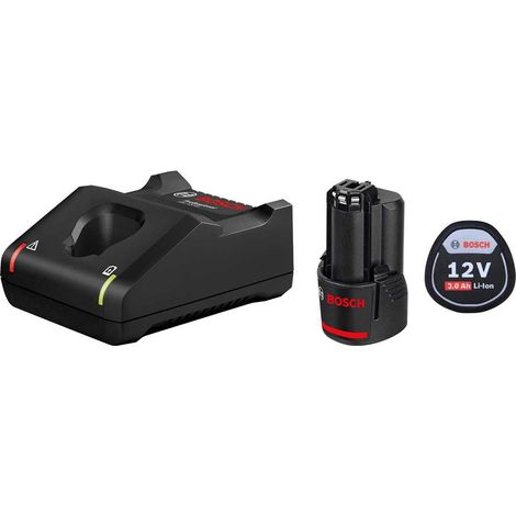 Bosch – Batterie 12V 3,0 Ah – Autonomie 20% supérieure – Recharge rapide en 36 min – Compatible outils 10.8V et 12V – Chargeur GAL12V-40 (1/3)