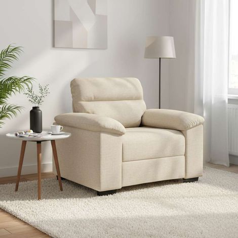 vidaXL Sillón sofá 100x81x84 cm Lino (1/5)