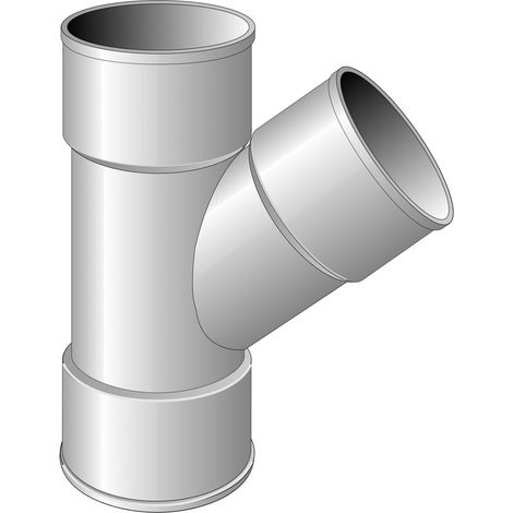 Culotte PVC 45° Femelle Femelle Ø40 - First Plast (1/7)