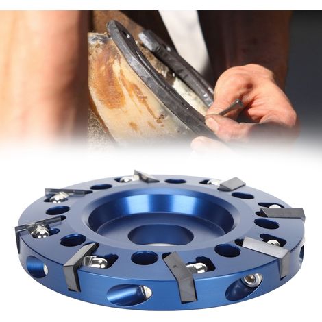 Disque de Coupe pour Parage de Sabot pour Bovins - 8 Lames en Aluminium avec Extension et Trou d'Aération - Adapté à la Meuleuse - Accessoire Agricole et Équipement pour Élevage (1/4)