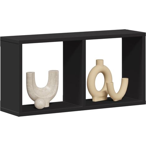 Armario de pared madera de ingeniería negro 60x16x30 cm vidaXL (1/5)
