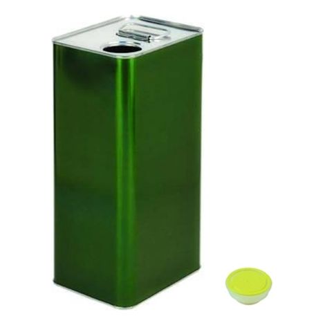 5x LATTINA LATTA IN METALLO PER OLIO CONTENITORE 5 LT CON TAPPO - 5 PZ