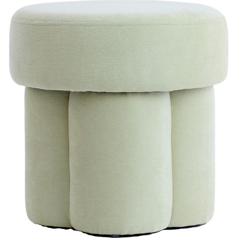 Pouf Light & Living CURTEA in morbido verde - Ø42x43 cm