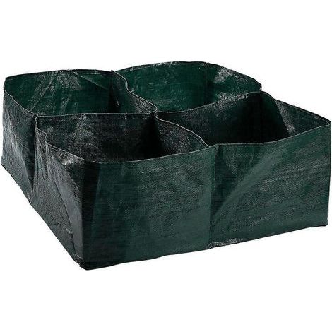 Pflanztopf mit 4 unterteilten Fächern für geeignetes Gemüseanbaumaterial (1/5)
