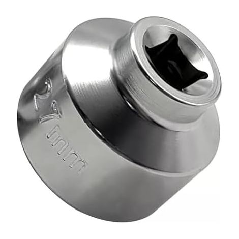 Clé à douille en métal pour filtre huile de voiture Mercedesbenz et véhicules, design discret adapté remplacement (27 mm) - 27MM (1/4)
