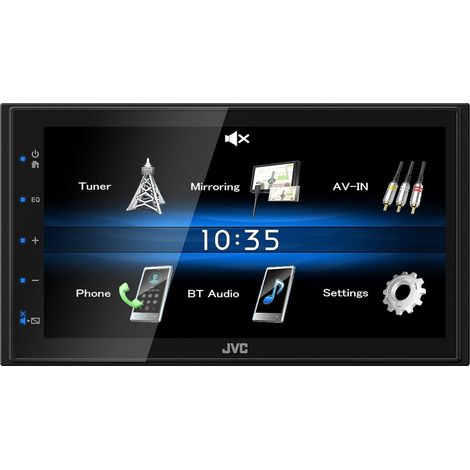 JVC KW-M25BT Ampli-tuner multimédia 2 DIN port pour commande au volant, connexion possible à une caméra de recul Q231832 (1/2)