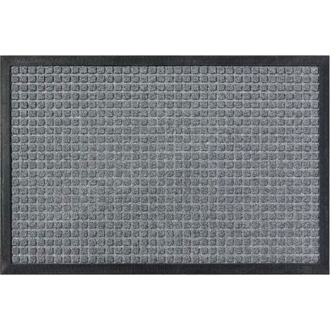 Paillasson d'entrée - PZCC - PZCC - 75x45 cm - Gris - Ultra absorbant (1/4)
