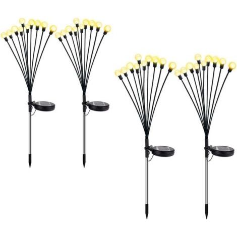 Lampe Luciole Solaire - Étanche pour Balcon, Jardin et Terrasse - Blanc Chaud (1/4)