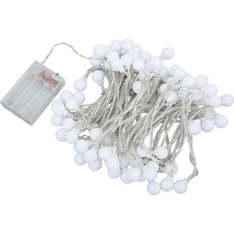 Guirlande lumineuse extérieure 32ft étanche 2 modes 2800K ampoules LED givrées globe avec sac de rangement pour usage intérieur/extérieur (1/5)