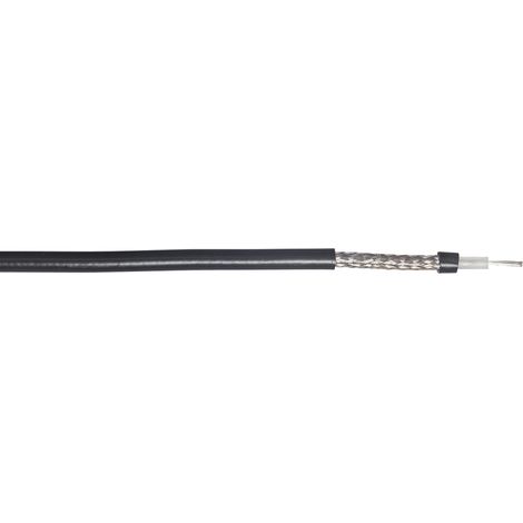 Câble coaxial RG58 RS PRO, Noir, 100m ( Prix pour Bobine de 100 Mètres )