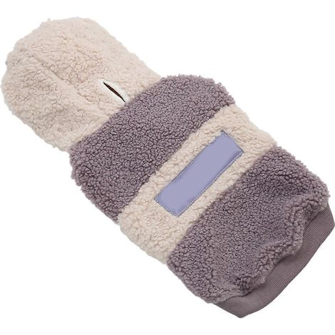 Manteau chien hiver doux et confortable, peluche à capuche mignonne, veste chaude pour petit moyen grand chien, vêtement animal élégant (1/5)