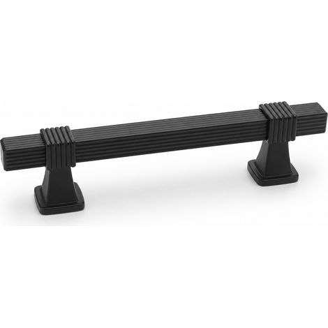 Poignée de Meuble Acier Massif Mate pour Cuisine Noire (1/5)