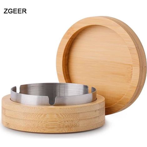 Cendrier, Fermé Avec Couvercle Anti Vent Anti Odeur, Parfait Pour Une Utilisation à la Maison, Bureau (1/5)