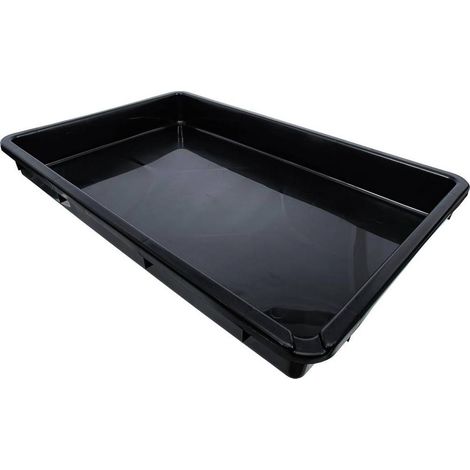 Bac Multifonctions 42L 88 x 60 x 11 cm -  Noir, Bec Verseur - Pratique et Résistant, Pro - D-Work