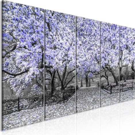 Quadro - Magnolia Park (5 Parts) Narrow Violet - 225x90 (1/4)