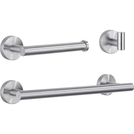 Porte-serviettes acier inoxydable pour salle de bain (1/5)