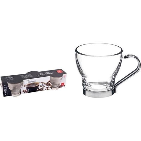 10 cls taza cafe bombon expreso cristal transparente cok - caja 3 unidades (1/2)