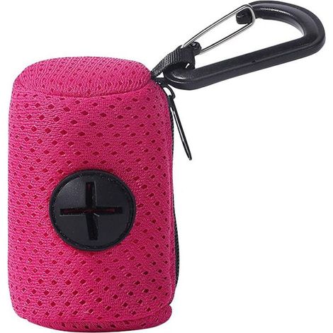 Sac à déchets pour animaux - Distributeur de sacs portable - pour chien chat extérieur promenade - 1 unité (1/5)