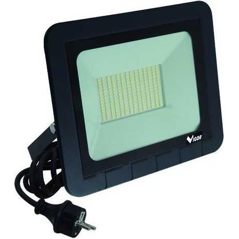 Proyector LED Vigor Lumy-100 Cable de 3M Enchufe Schuko 100W-7500L
