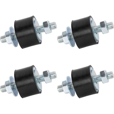 Geräuschloser Auspuffblock, Gummibolzen, Dämpfer M8 40x30 mm, 4er-Pack, Antivibrationsisolator, Schwingungsdämpferhalterung für Mini-Split-Wärmepumpen, Luftkompressoren