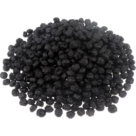 Myrtilles séchées artificielles 500 g (630 pièces) de faux fruits secs pour la maison, la cuisine, le centre de table, l'armoire, la décoration de bouteilles en verre (1/5)