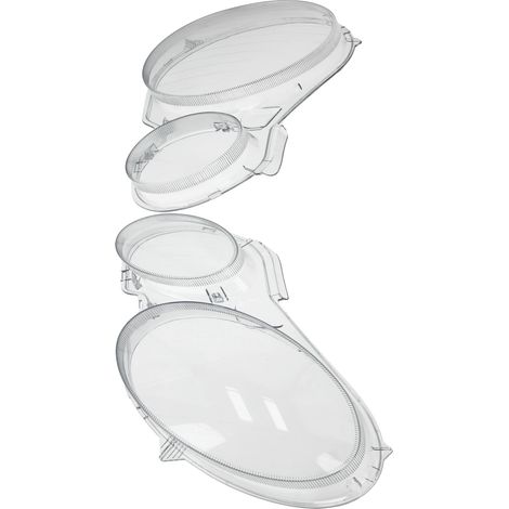 Cubierta de faro, material de policarbonato, dimensiones 24 cm x 12 cm x 4 cm, compatible con Mercedes Benz Clase E W211, luces de circulación diurna, rendimiento duradero. (1/5)