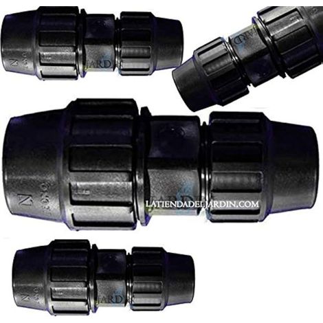 Pack 4 Manguito Reducido Polietileno 63 a 50 mm Aenor  Enlace reducido 63 a 50 mm para Tuberia Agricola y Tuberia Alimentaria