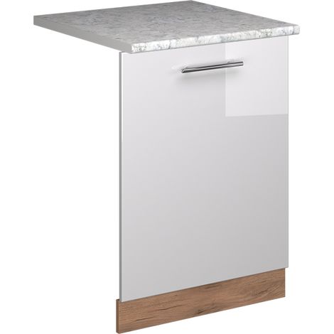 Pannello frontale della lavastoviglie Fame-Line, Bianco lucido, 60 cm , PL Marmo, Vicco