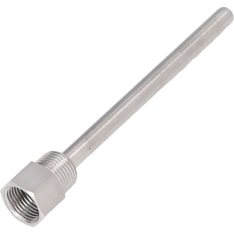Doigt de gant en acier inoxydable, filetage mâle G1/2, longueur 6,7 pouces, pour capteurs de température (1/5)
