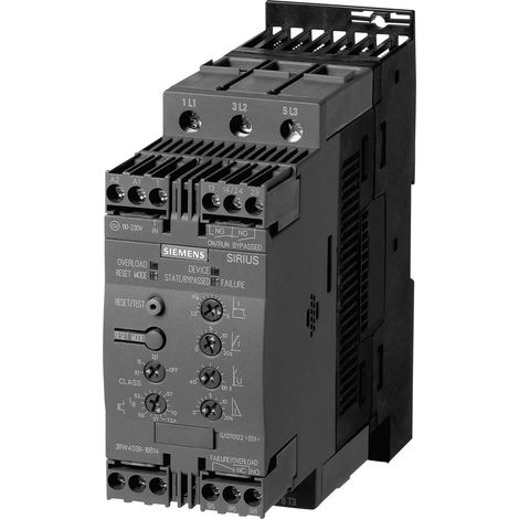 Siemens Démarreur progressif S2, 45A, 22kW/400V, 40 degrés, AC200-480V, AC/DC110-230V, 3RW40361BB14 (1/5)
