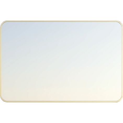 Essebagno Musea Espejo 80x60 oro cepillado