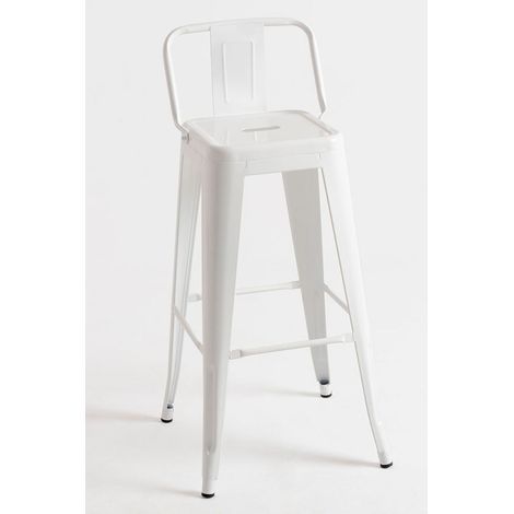 Packs Taburetes Altos - Pack 2 Taburetes Torix Respaldo - Blanco (1/5)