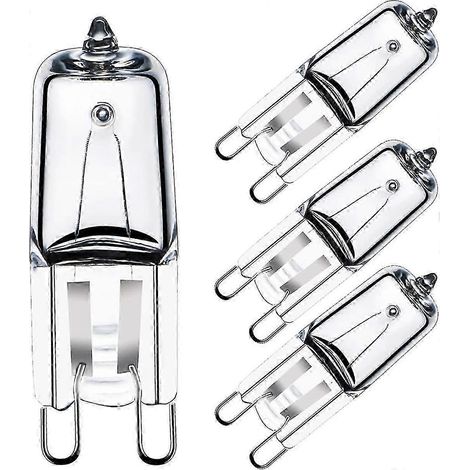 4er-Pack G9 25W 230V 300°C Halogen-Backofenlampen, 43 x 14 mm (1/5)