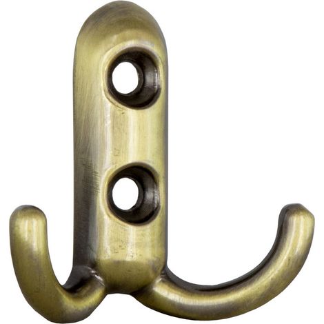 Appendiabiti A 2 Ganci Mm.45X45 Bronzo Sfum. 25 Pz (1/2)