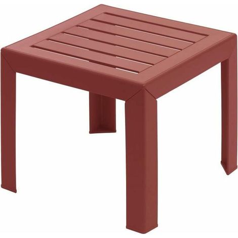 Grosfillex Miami table basse jardin rouge bossa nova (1/2)