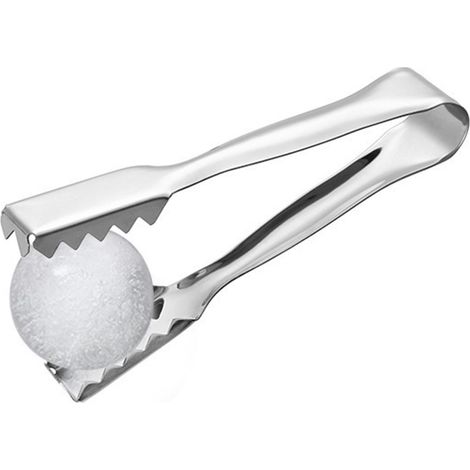 Pince à glaçons en acier inoxydable, outil de bar/cocktail avec lame dentelée pour glaçons, cocktails et whiskies (1/5)