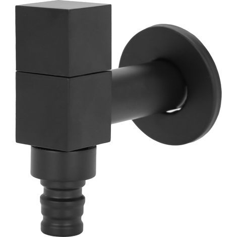Robinet d'eau carré G1/2, robinet simple en cuivre pour eau froide, accessoires de robinetterie pour machine à laver (1/5)