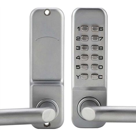 Trywise Serrure à code mécanique étanche, combinaison de code à 1 à 11 chiffres Mot de passe de sécurité Serrure codée Serrure de porte à combinaison mécanique sans clé pour porte de bureau en bois (1/4)