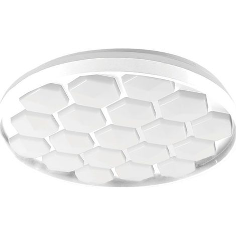 Lámpara de techo LED redonda V-TAC de 60 W, control remoto, CCT 3 en 1, blanca, diámetro 490 mm, regulable