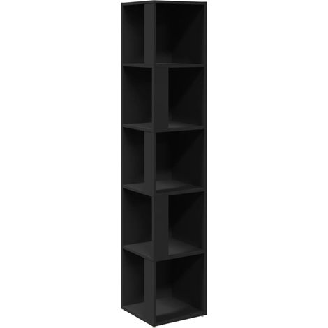 Maison Exclusive - Armadio Angolare Nero 33x33x164,5 cm in Truciolato