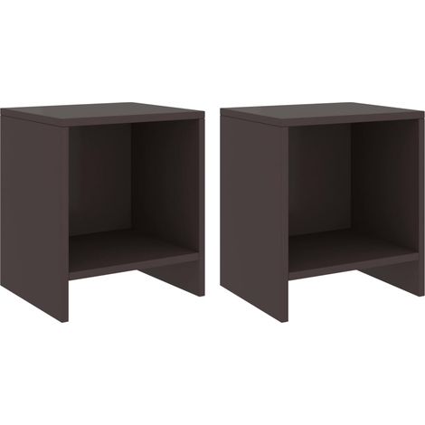 Bedside Cabinets 2 pcs Dark Brown 35x30x40 cm Solid Pinewood vidaXL (1/5)