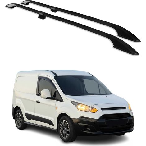 Barres de Toit longitudinales pour Ford Connect 2014-2021 L1 Aluminium Noir