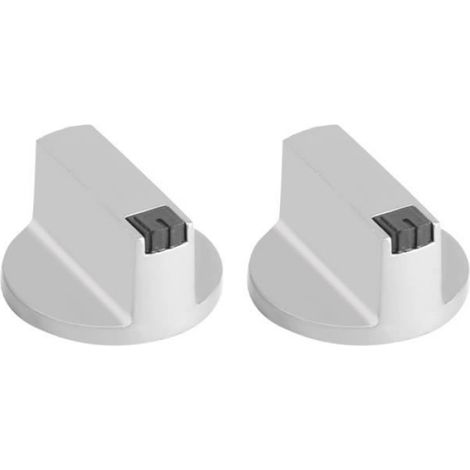 Boutons de table de cuisson en alliage de Zinc pour cuisinière à gaz - Lot de 2 - Gris (1/4)