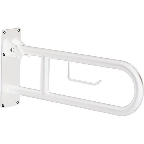 GEDY 56570200000 SNUG Soporte de apoyo abatible 60 cm con portarrollo blanco - ref: 56570200000 (1/2)