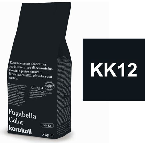 Kerakoll FUGABELLA COLOR KK12 resina stucco piastrelle mosaici marmi 3 KG (1/2)