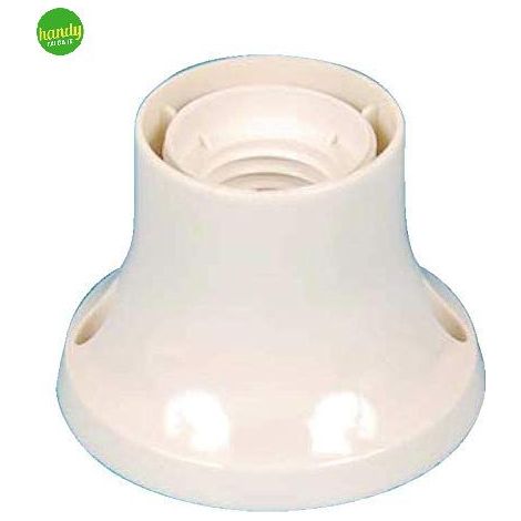 Portalampada in termoplastica Elettrocanali e27 base diritta 250 v.