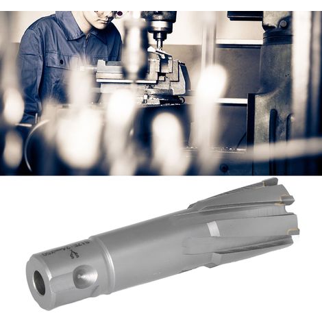 50 mm tiefer (metrischer) Hartmetallplattenbohrer, Magnetbohrer, Hohlbohrer, 24 mm Stahlplattenbohrer. (1/5)